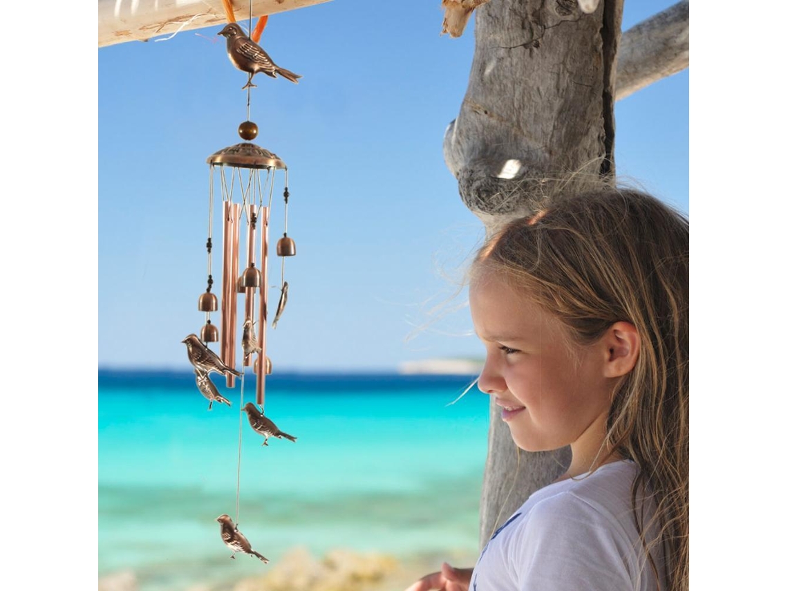 Wind Chime Pendant Electroplated Brass Retro Eoocoo