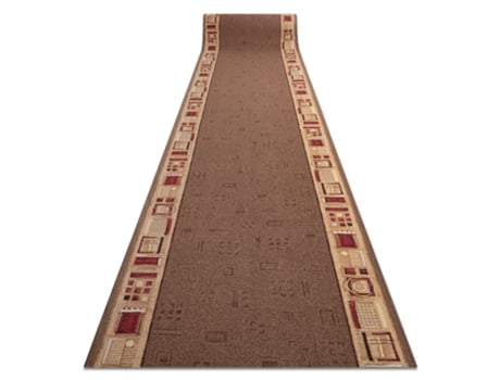 Passadeira Base Antideslizante Jena Castanho 67Cm