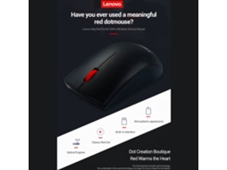 Mouse Sem Fio Lenovo M120pro 1000dpi, Preciso, Plug and Play, Ergonômico