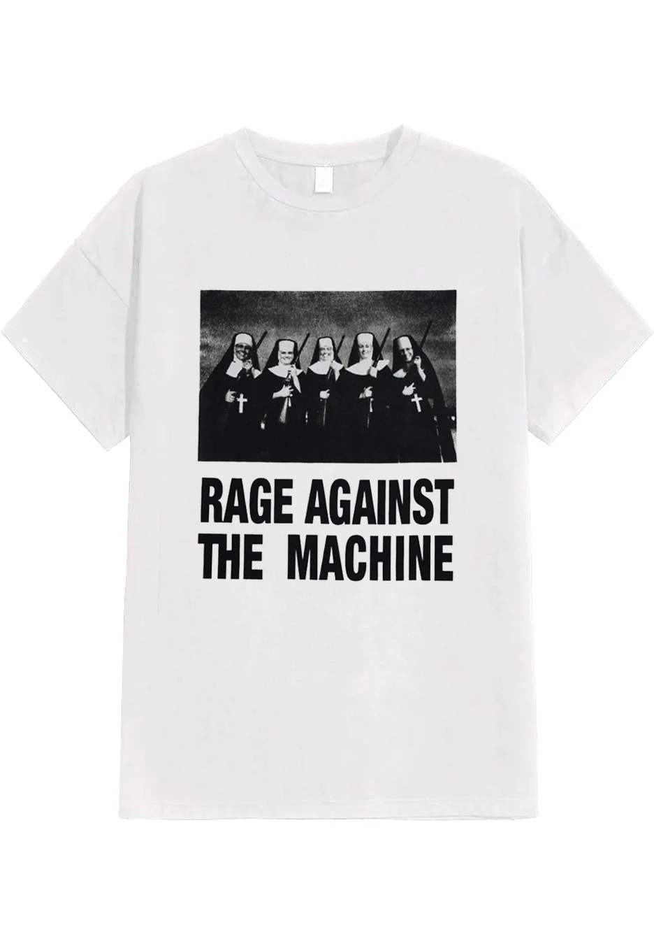 Size：m Rage Against The Machine - Nuns And Guns White - T-shirt Unisex Adults