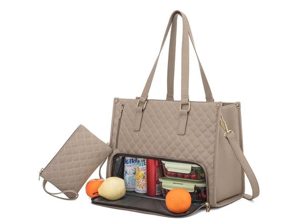 Bolsa Térmica Para Almoço, 15,6 Polegadas, À Prova De Vazamentos, Compatível Com Computador Portátil, Design 2 Em 1