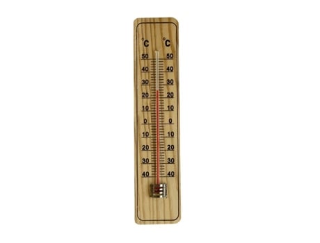Termômetro de parede de madeira interna e externa de 40 ° ca 50 ° c 22 cm Siroco