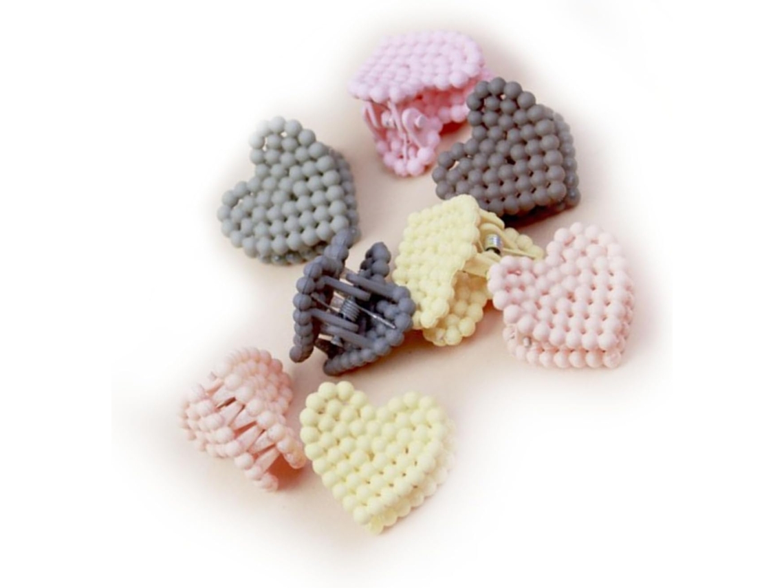 Conjunto de 100 Presilhas de Cabelo Pequenas com Laços em Formato de Flores e Frutas Fofas e Portáteis SFUSHOS