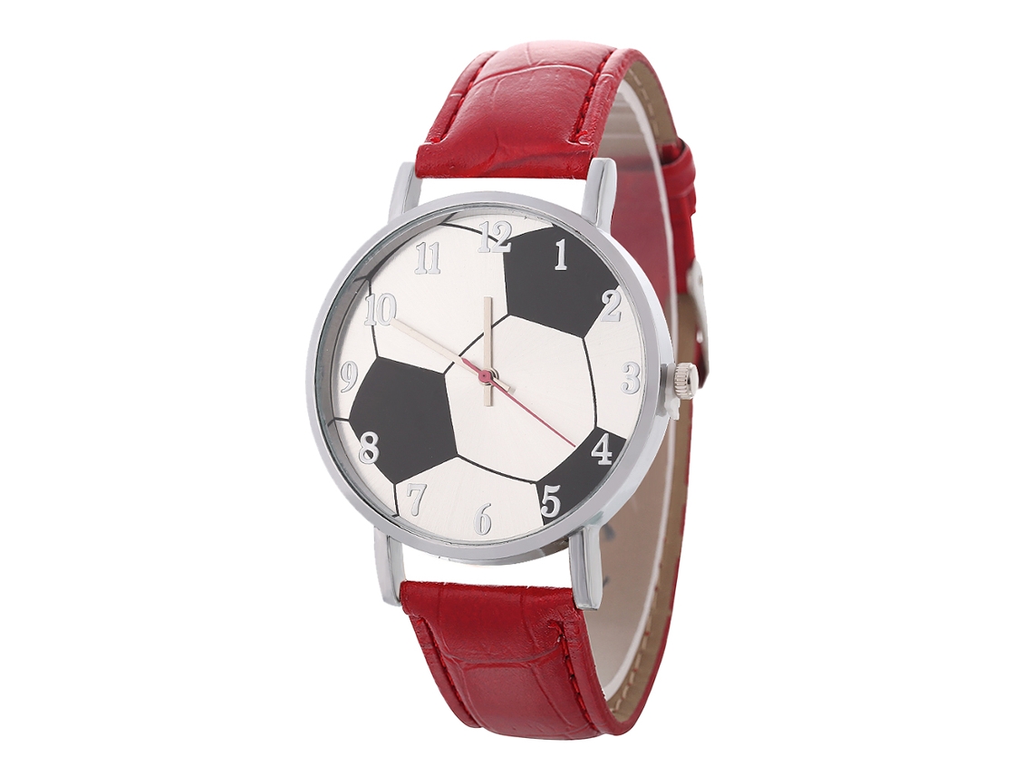Reloj De Cuarzo Elegante Casual Unisex Para Parejas Regalo (rojo Brillante)