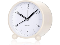 Despertador grande de 4 polegadas, metálico, elegante, bateria BRILVIBERA