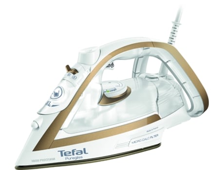 Puregliss Fv8042 Ferro a Seco e a Vapor Durilium Airglide Autoclean Soleplate 3000 W Bronze Branco TEFAL