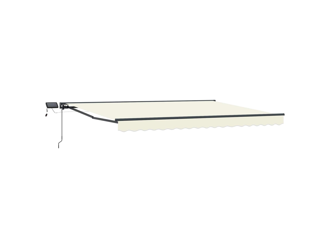 Conjunto 1 Toldo Manual Vidaxl Antracite Alumínio (5 × 3,5 M)