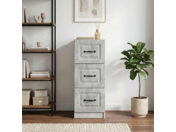 Vidaxl Gabinete De Gavetas Cinzento Cimento 33 X 34,5 X 87 Cm