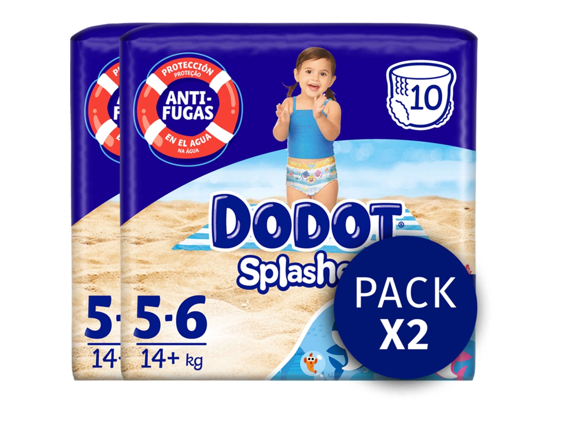 Fraldas Cueca Banho Splashers +14kg T5 Dodot