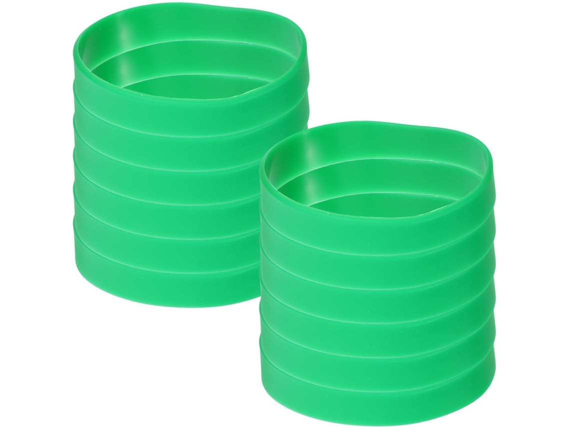 Solustre 100-pulseiras Elásticas De Silicone Verde Para Festa Do Dia São Patrício, Pulseiras Esportivas Unissex