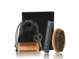 Conjunto De Escovas Para Barba, Pente Profissional Para Barba, Escova Oval Para Cuidados Com A Juba Jinyubo Store