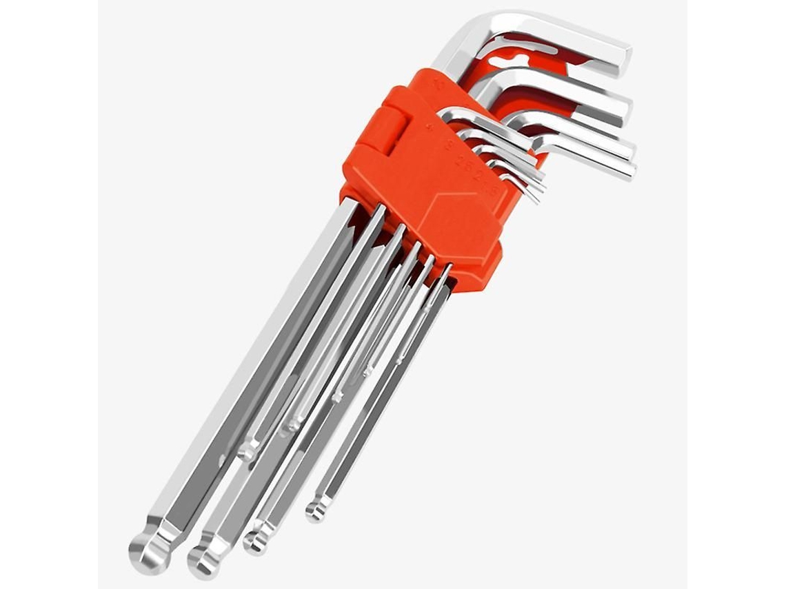 2026altiro-chave Torx, Conjunto De 9 Chaves Hexagonais Com Cabo Longo Resistente A Manipulação Com Suporte De Armazenamento (t10-t50)