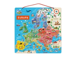 Janod Magnetic European Map Spanish Version