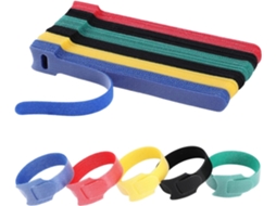 Conjunto De 120 Abraçadeiras Nylon 15 Cm, Reutilizáveis, Versáteis, Organizadoras Cabos, Gerenciamento Cabos Ajustável, 5 Cores.-aquaforge