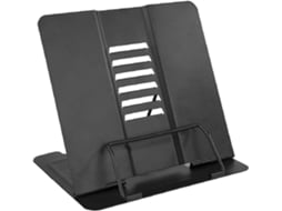 Estante De Metal Ajustável Para Cozinha, Leitura De Receitas, Tablets E Livros De Música Preta Aquaforge