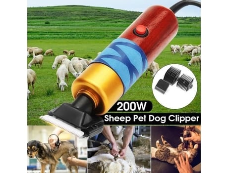 Rumocovo200W Máquina de Tosquiar Elétrica para Animais de Estimação Cachorro Ovinos Animais Lã de Alpaca
