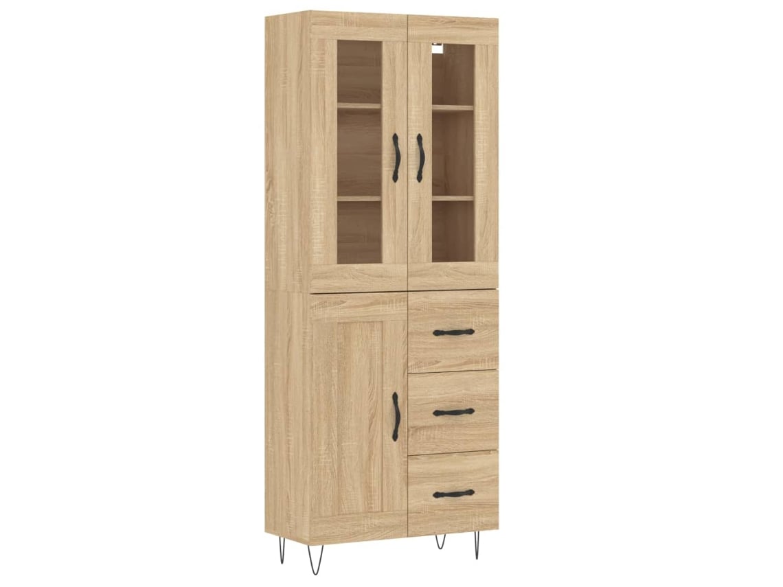 Highboard, Highboards Vidaxl Marrom Madeira Processada (n/a)