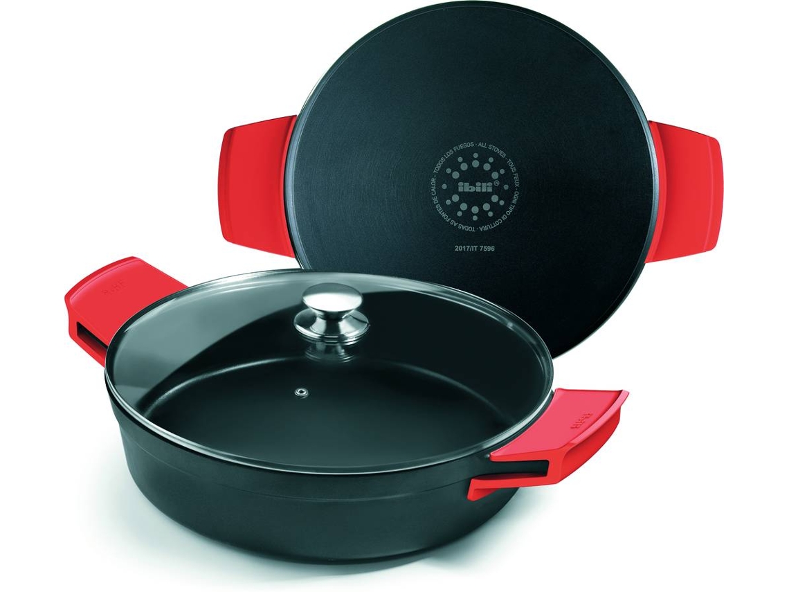 Tacho com Tampa IBILI Excellent (24 cm - Alumínio fundido)