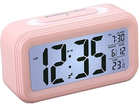 Relógio Despertador RITTEREC Home LED Rosa