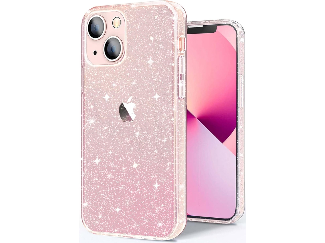 Capa Iphone 13 - Glitter Transparente Brilhante