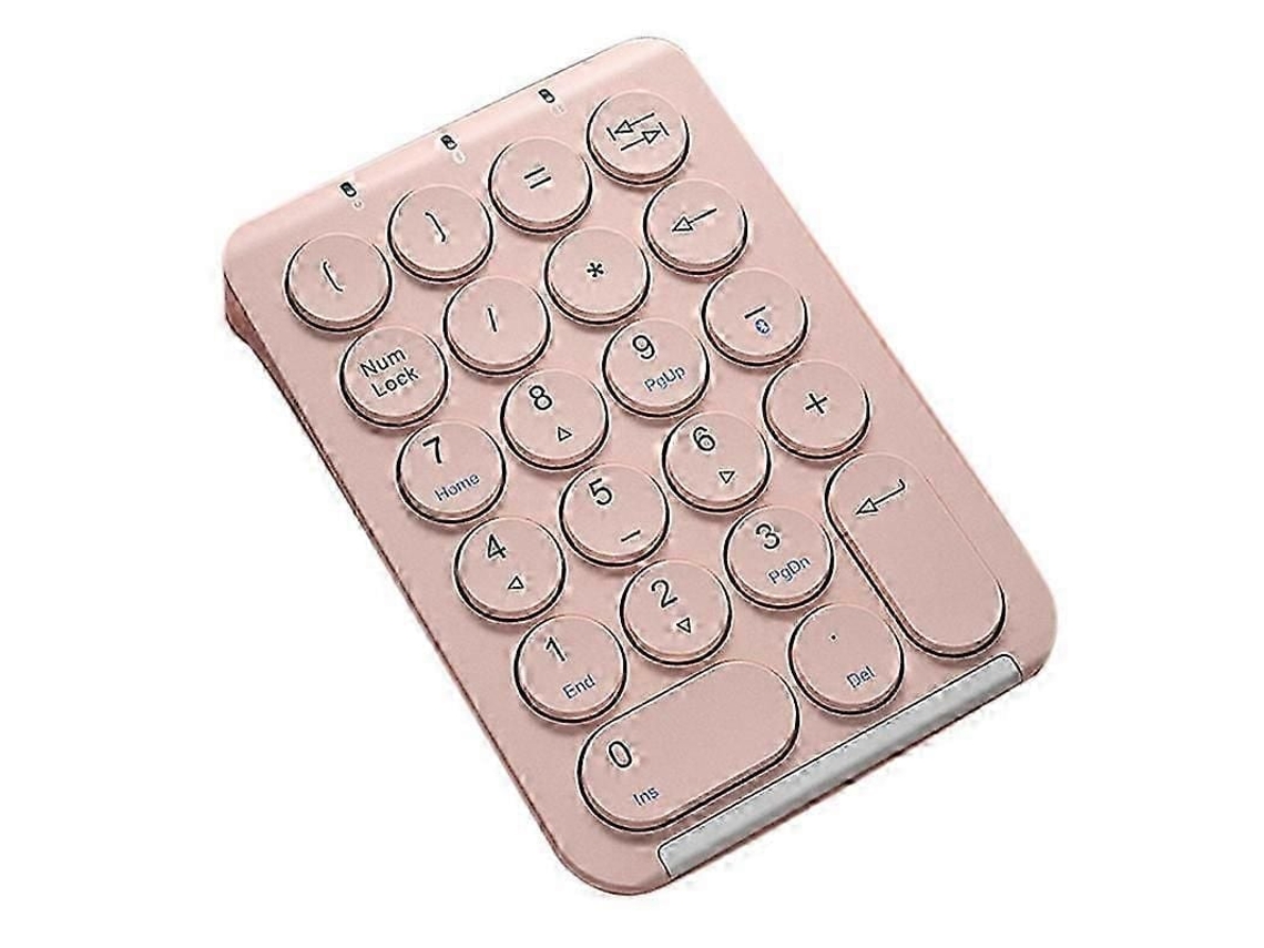 Teclado Numérico Sem Fio Bluetooth TAISHENGDA (rosa)