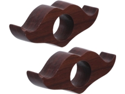 Conjunto de 2 Alipis Suportes para Livros Artesanais em Nogueira Natural, Suporte Compacto Polegar 8,5 X 3,3 1