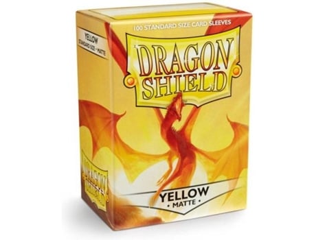 Conjunto de 100 Capas para Cartas DRAGON SHIELD Amarelo