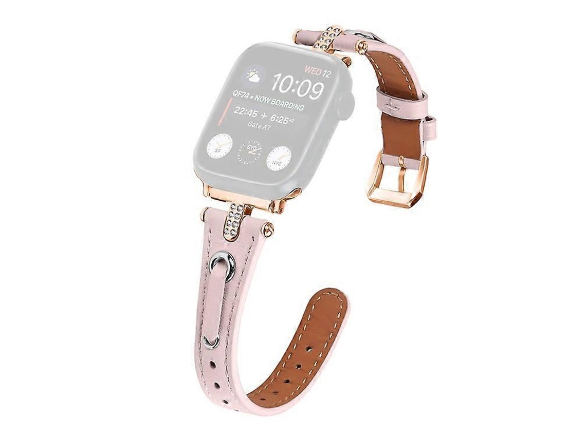 Pulseira De Relógio Compatível Com Apple Watch Series 9/8/7 41 Mm/6/5/4/se/se /se (2023) 40 Mm/3/2/1 38 Mm Rose Go Saisiyiky (2022)