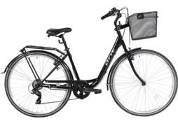 Bicicleta Urbana OTTE Nebula com Cesto (Preto)
