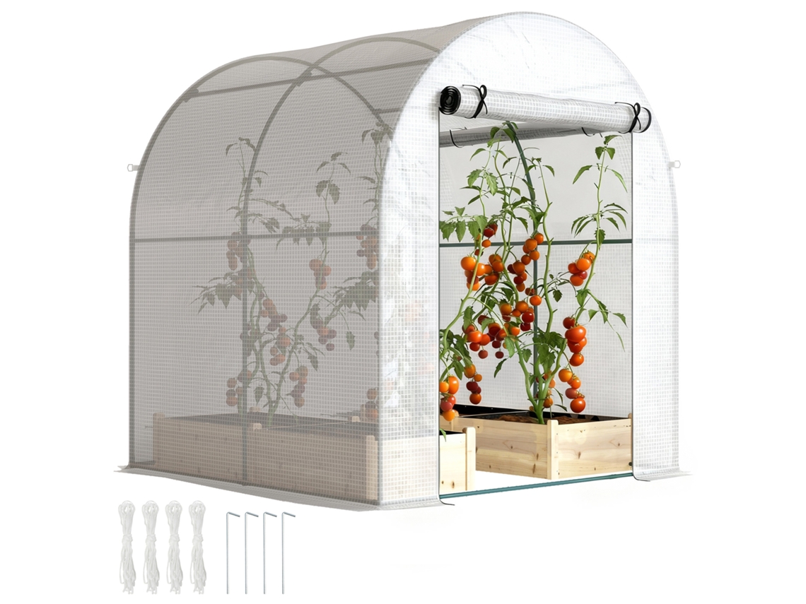 Estufa Arqueada com Sacos de Areia, 1,8x1,8x2m BTFORUS