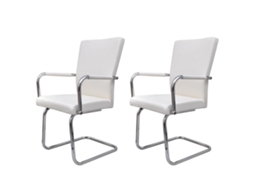 Dining Chair, Dining Chairs Vidaxl Branco Couro Artificial (n/a)