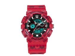 Reloj Electrónico Multifuncional Sanda Impermeable Doble Pantalla Deportivo Rojo