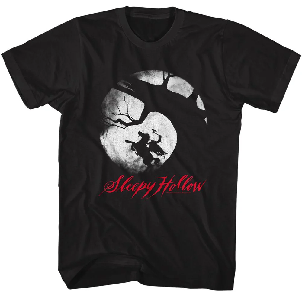 Unisex Adult T-shirt Rockinstone Sleepy Hollow Movie Poster Alt Black Sizes