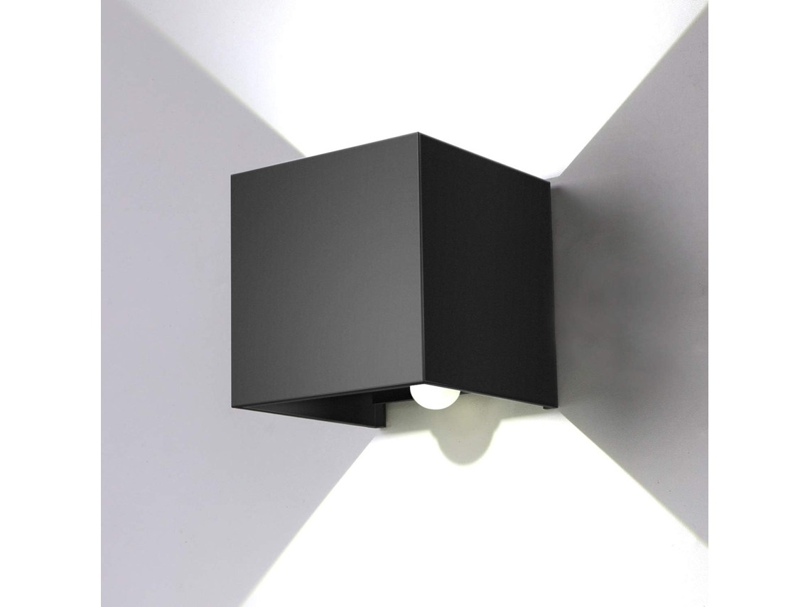 Luminária de parede LED BRILVIBERA de 12 W com detector de movimento para ambientes internos e externos, ângulo ajustável (não aplicável)