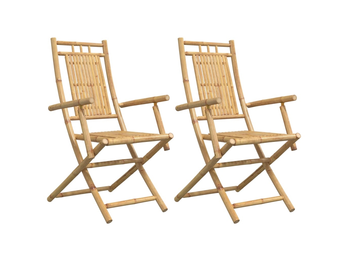 Folding Chair, Folding Chairs Vidaxl Marrom Bambu (n/a)