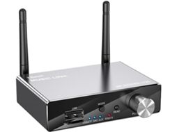Transmissor e Receptor Estéreo 5.3 de Baixa Latência com Entrada Auxiliar e Óptica de 3,5 Mm para Música Sem Fio. SFUSHOS (aux)