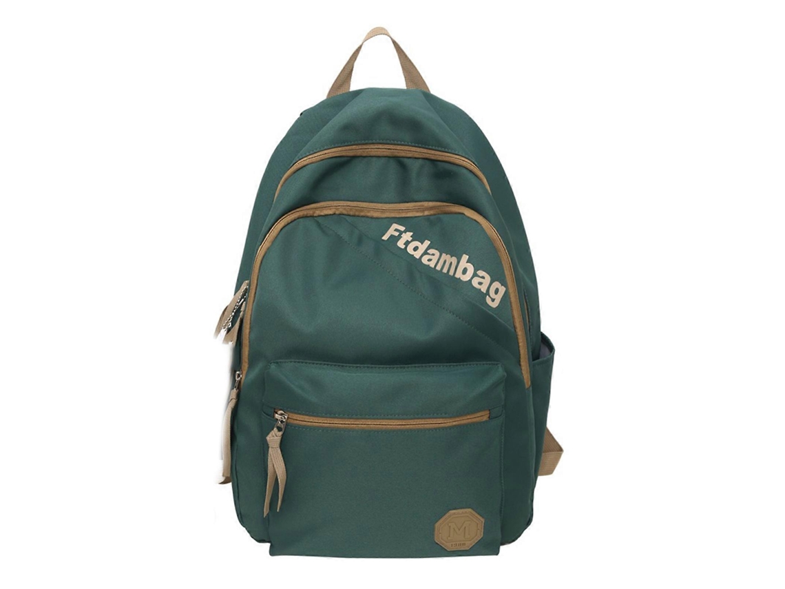 Mochila Escolar Harajuku Casual Em Nylon Para Homens E Mulheres, Mochila Para Laptop, Mochila Estudantil Moderna E Estilosa.