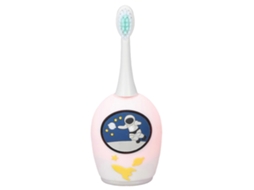 Escova de Dentes Elétrica em Formato U, Feita Silicone Macio, À Prova D'água Ipx7, com Escovação Automática 36 0° para Crianças, Branca. GOKOCO
