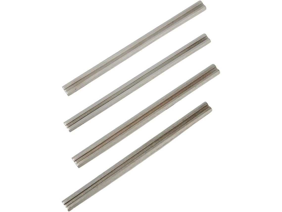 Kit De Substituição Lâmina Reversível Aço Carbono 82 Mm Para Plaina