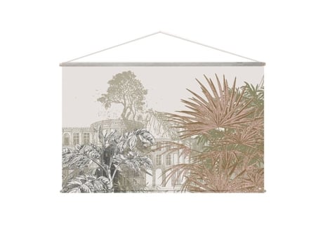 Painel Verde Bege 150x90 Cm Deco Stars