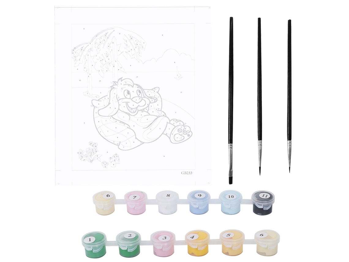 Pintura Digital a Óleo (paisagens Com Animais, Pintadas À Mão Para Crianças)