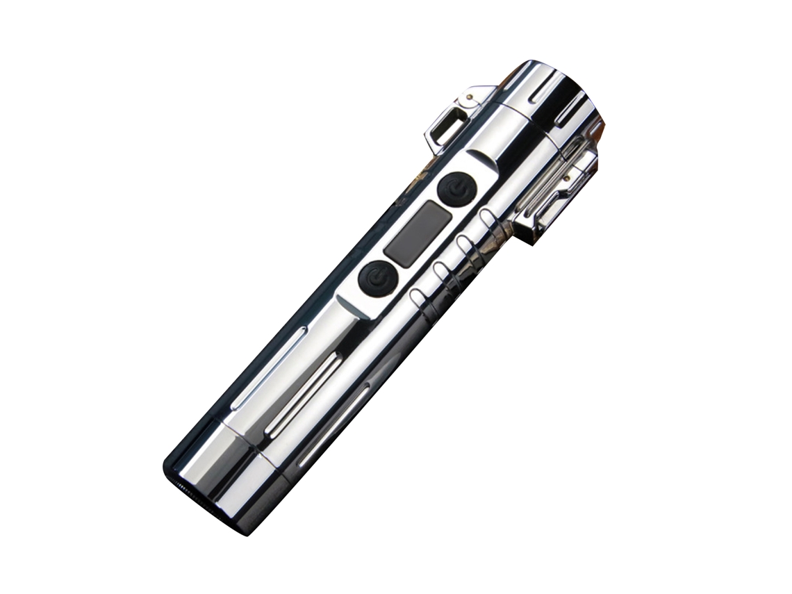 Encendedor Eléctrico De Pulso Recargável Usb Com Rede De Lâmina Flutuante De 360 Graus E Barbear Plata
