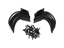 Conjunto De 10 Cabides De Ferro Preto Fosco