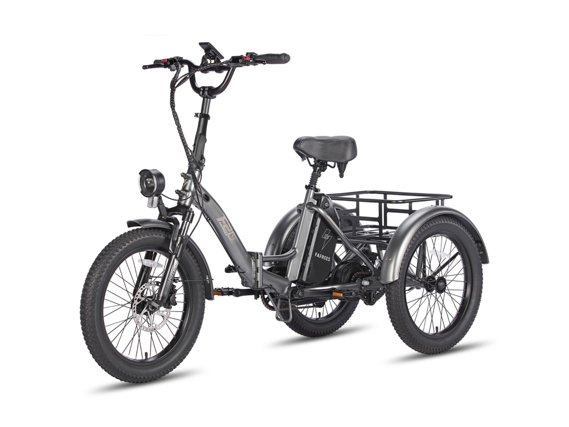 F20 Mate Bicicletas Eléctricas Motor 250w Bateria 48v20ah 20" Pneus Travão de Disco Hidráulico Cinza Chumbo FAFREES