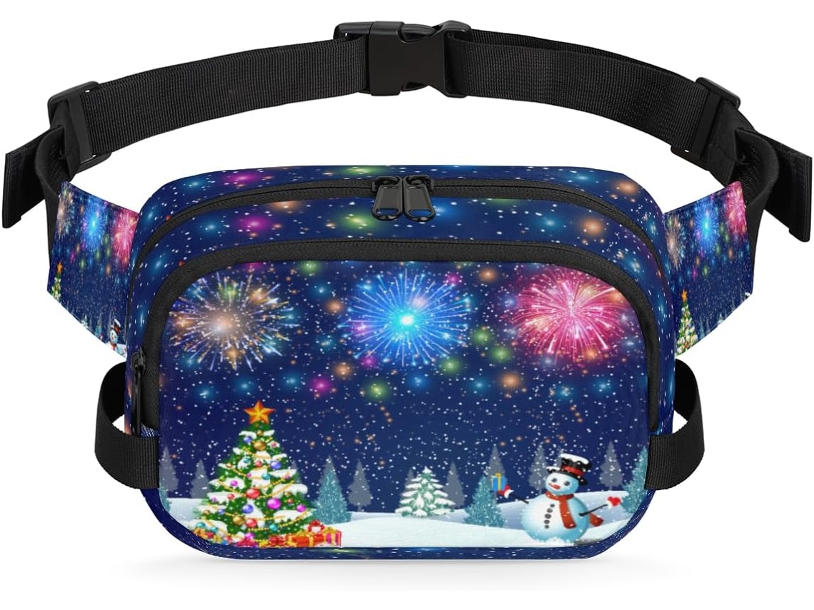 Pochete Temática de Natal para Mulheres 22 8 X 6 3 X 15 5 Cm Design Diy Pa Impermeável de Alta Qualidade S/MARCA