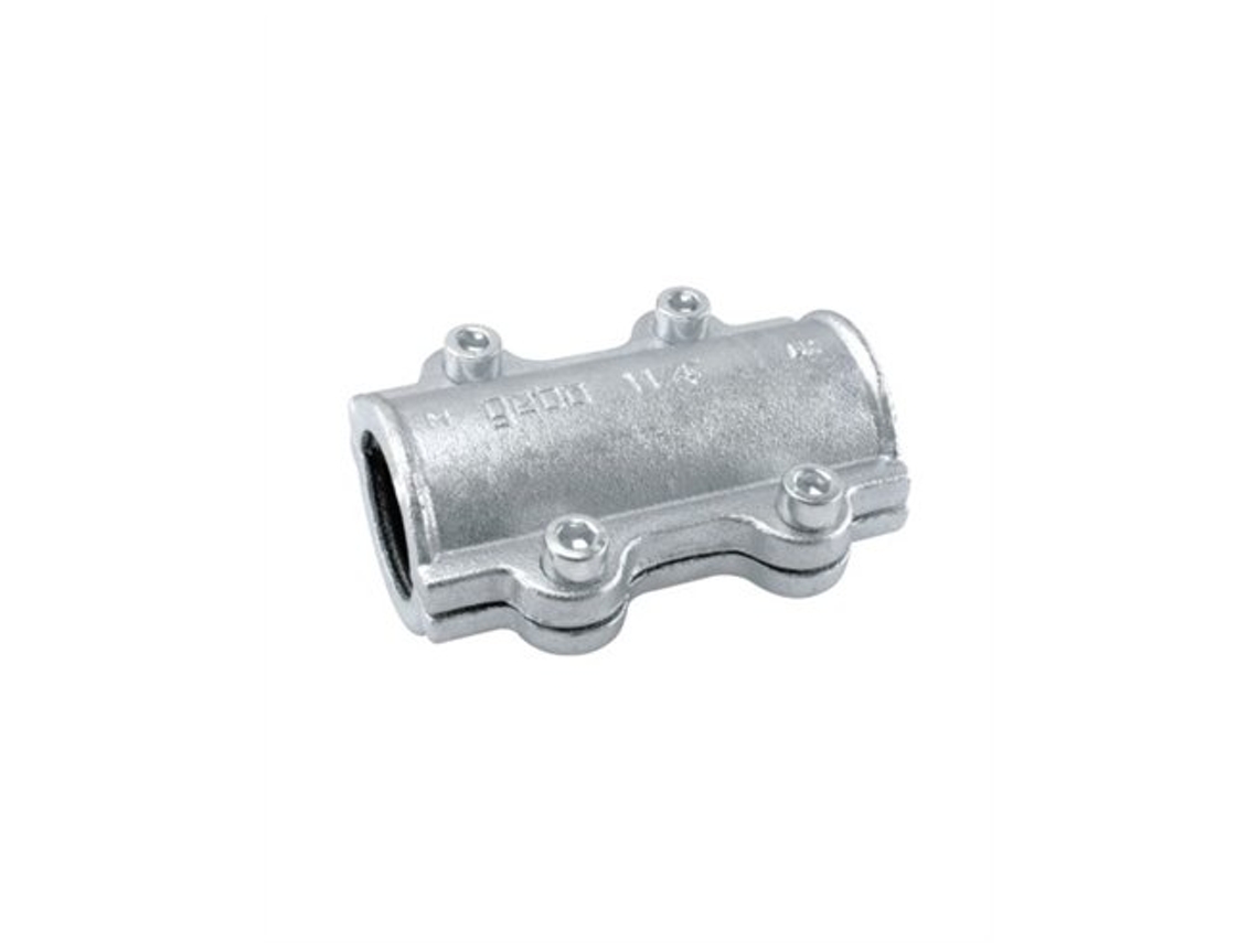 Abraçadeiras De Reparo De Ferro Fundido Maleável Para Tubos De Aço Longos 1 1/2, Gebo.