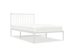 Bed Frame, Bed Frames Vidaxl Branco Aço (100 X 190 Cm)