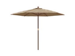 Garden Parasol, Garden Parasols Vidaxl Cinzento-acastanhado Madeira (n/a)
