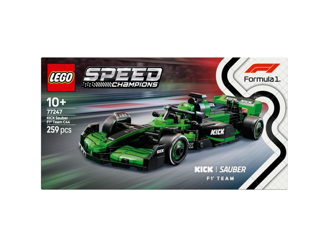 LEGO Speed Champions: Carro de Corrida KICK Sauber F1 Team C44 - 77247