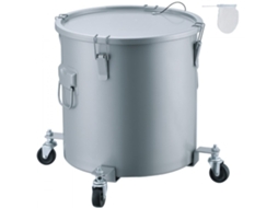 Contentor De Óleo Usado 30l Com Rodas E Tampa Tekmaquinas | Depósito Portátil De Óleo Com Filtro Tekmaquinas | Balde Para Fritadeira 30l Com Rodízios